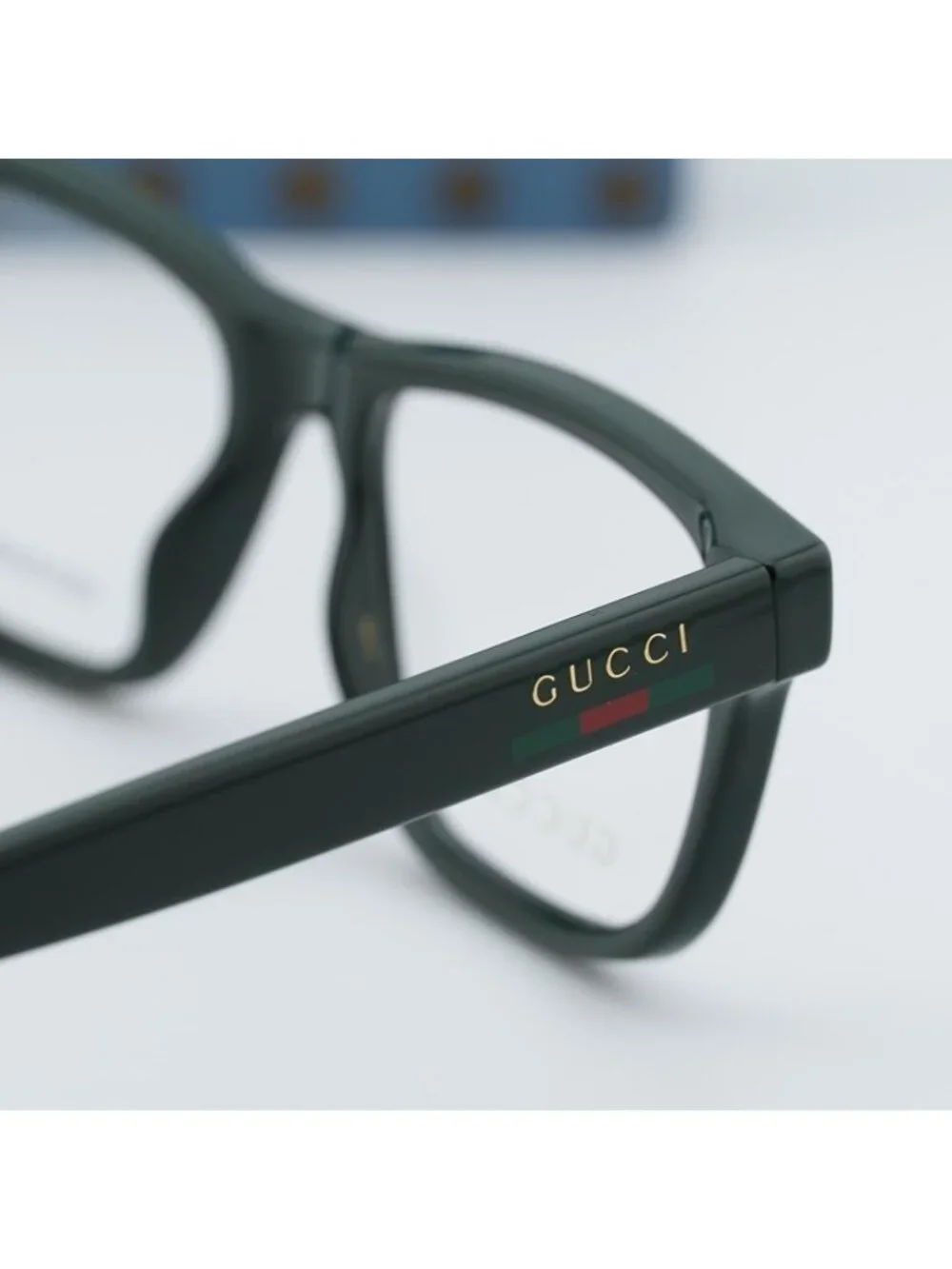 Gucci GG1987O 004 Eyeglasses Dark Green 54mm Square Frame